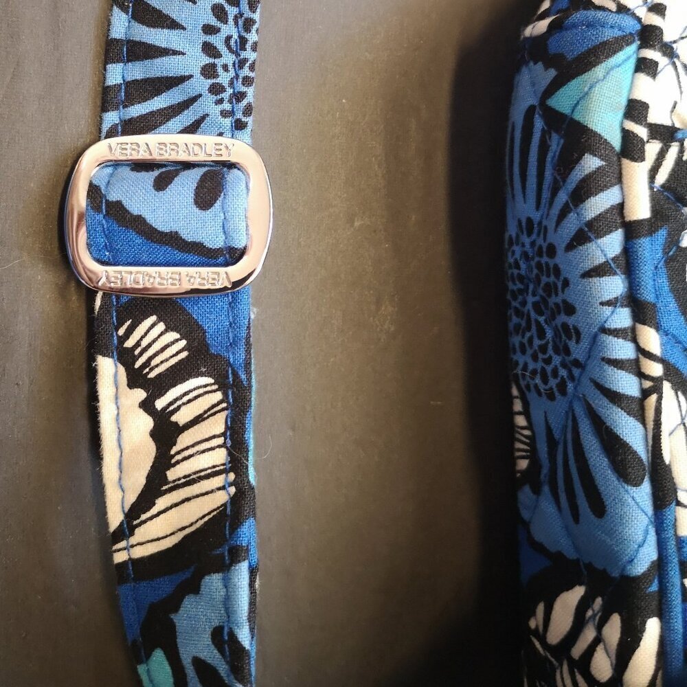 Vera Bradley Crosstown Adjustable Strap Crossbody/Shoulder Bag Blue Bayou Print - Picture 5 of 12